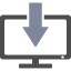 icono ilustrativo computadora actualizando el Firmware.