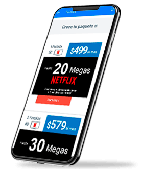 Imagen ilustrativa: App Telmex, se muestran los Paquetes Telmex con Netflix.